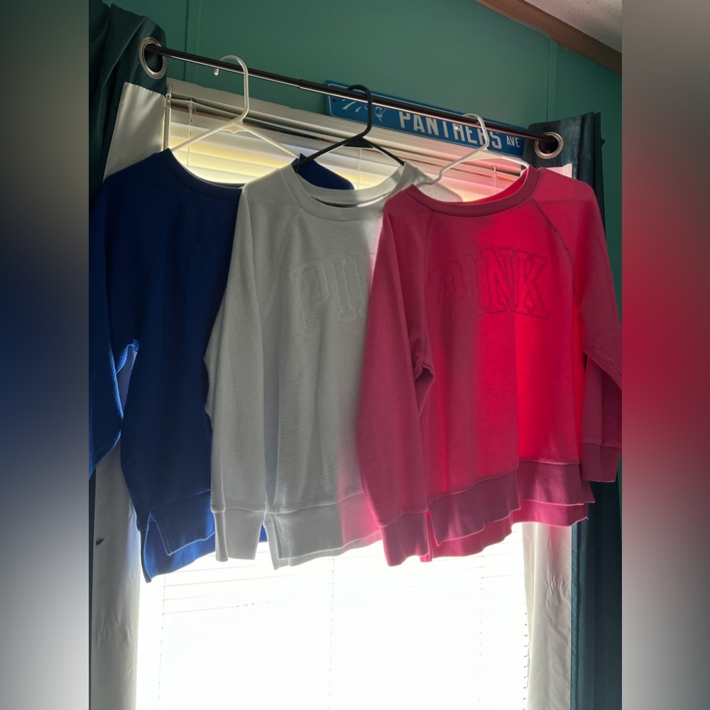 3 sets of PINK sweaters